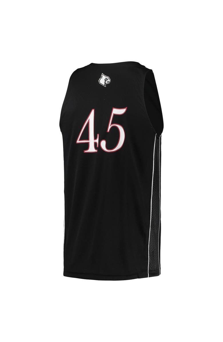 adidas Men's adidas #45 Black Louisville Cardinals Swingman Basketball Jersey, Alternate, color, Black