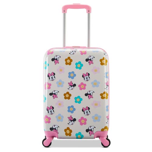American Tourister Disney Hardside Carry On 18 Inch Luggage With Spinner Wheels In Pink