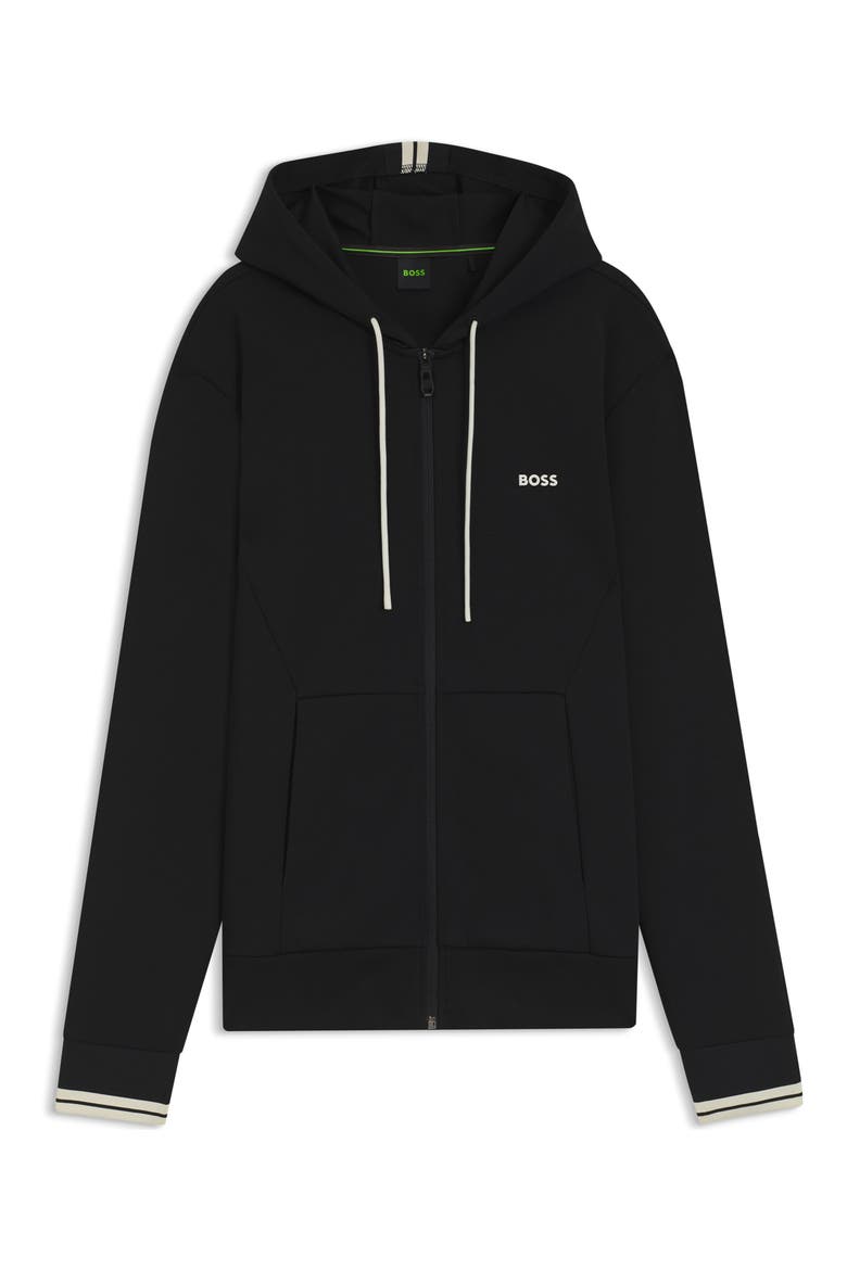 FZ Zone Cotton Blend Zip Hoodie, Alternate, color, BLACK