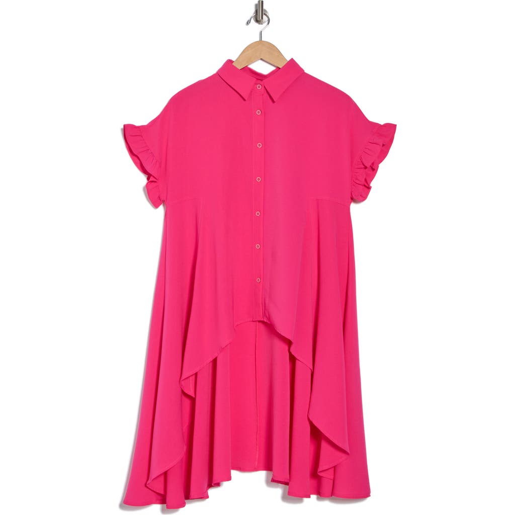Patrizia Luca Ruffle High-low Button-up Shirt