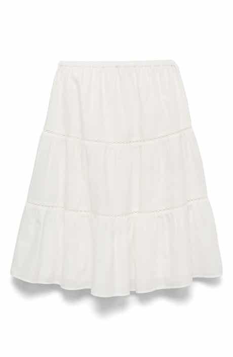 MANGO Flared Midi Skirt