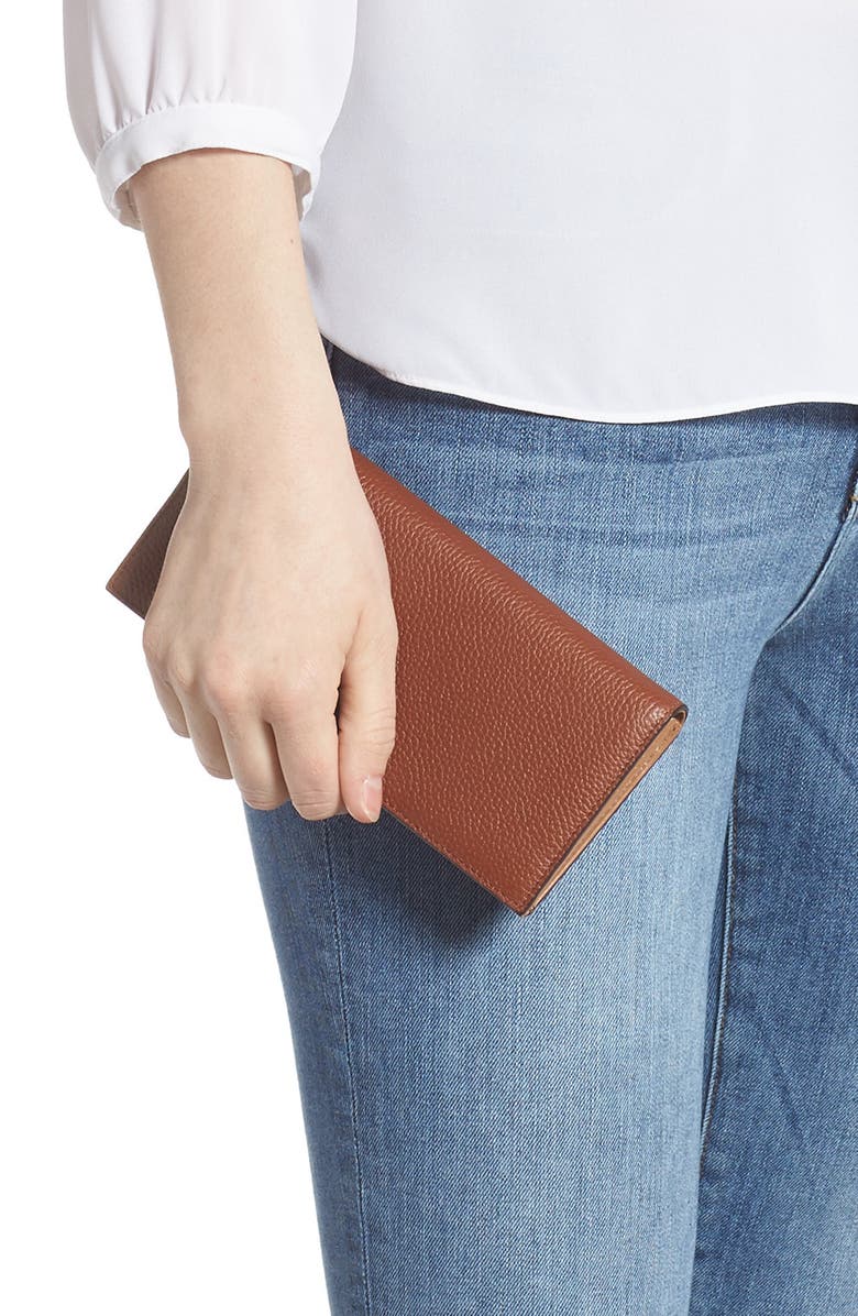 Nordstrom Hunter Leather Continental Wallet, Alternate, color, 