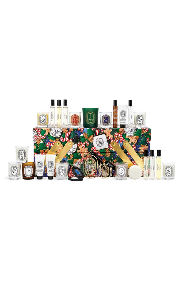 Diptyque Advent Calendar 25-Piece Scented Treasures Set, Main, color, 