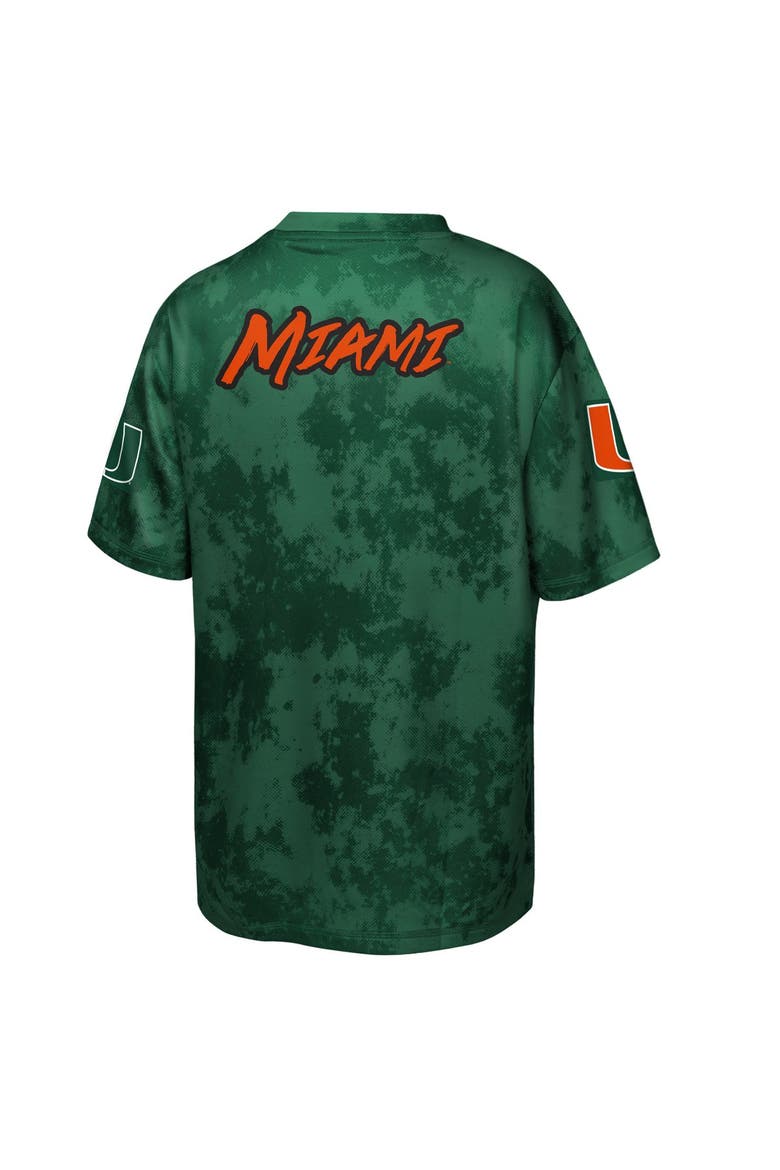 Youth Outerstuff  Green Miami Hurricanes Off-Side Sublimated T-Shirt, Alternate, color, Green