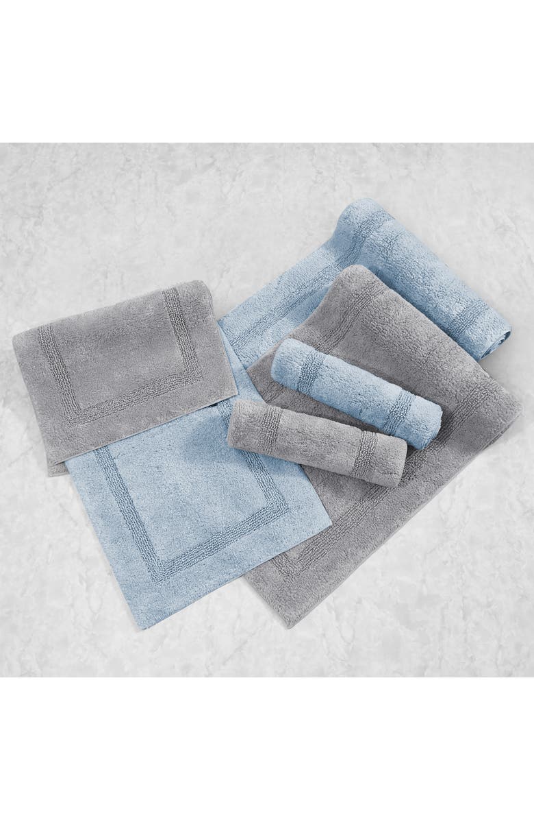 Nautica Peniston Solid Cotton Bath Rug, Alternate, color, Light Pastel Blue