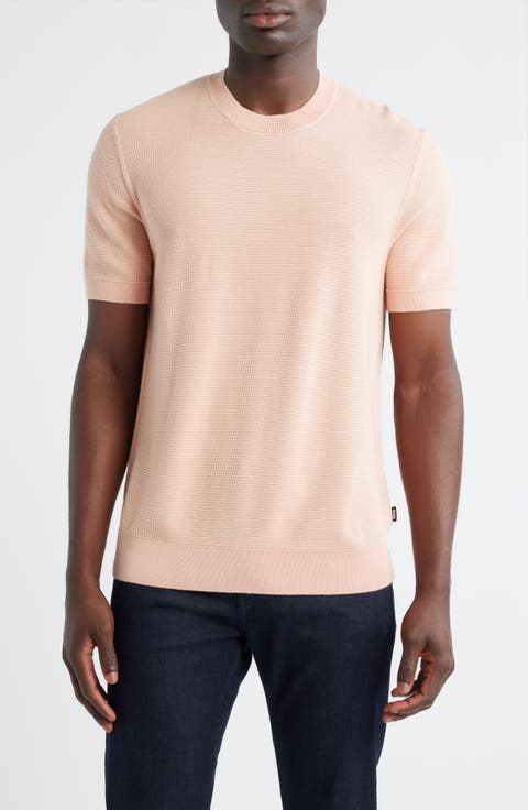 Ianni Cotton Blend Short Sleeve Sweater