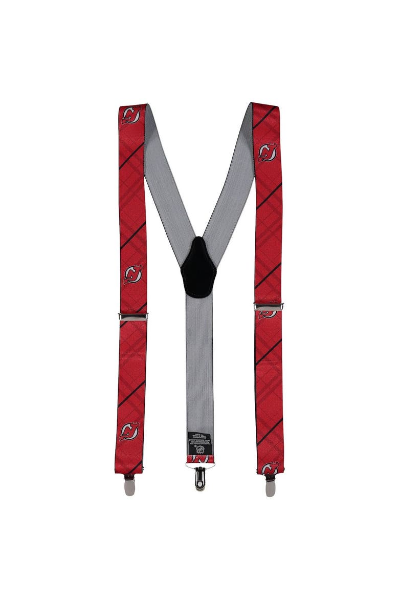 Men's Red New Jersey Devils Suspenders, Alternate, color, Red