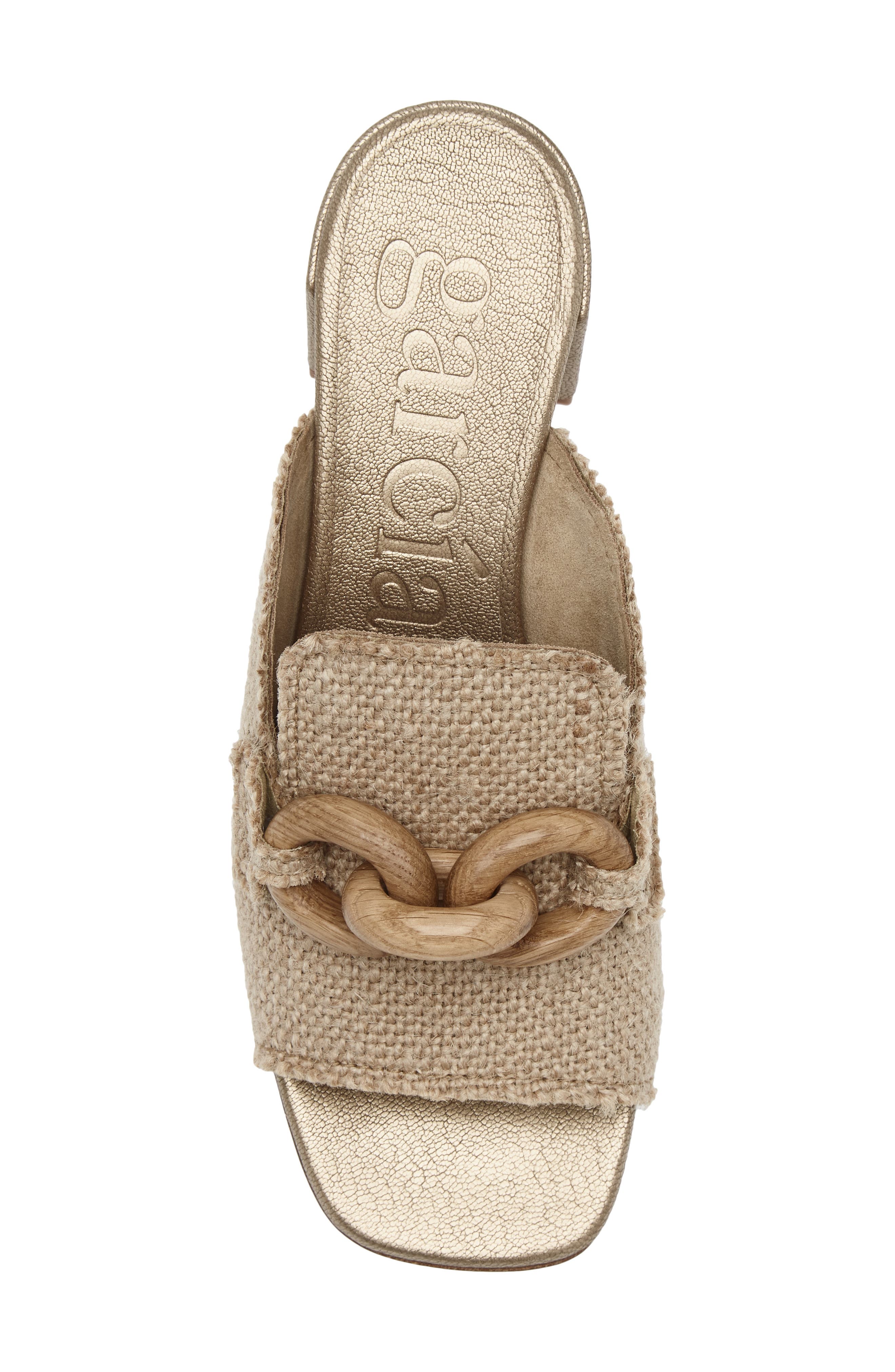 Pedro Garcia Umita Water Resistant Block Heel Mule, Alternate, color, Natural Burlap - Oak