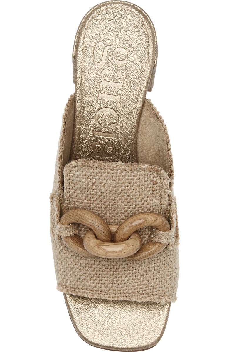 Pedro Garcia Umita Water Resistant Block Heel Mule, Alternate, color, Natural Burlap - Oak