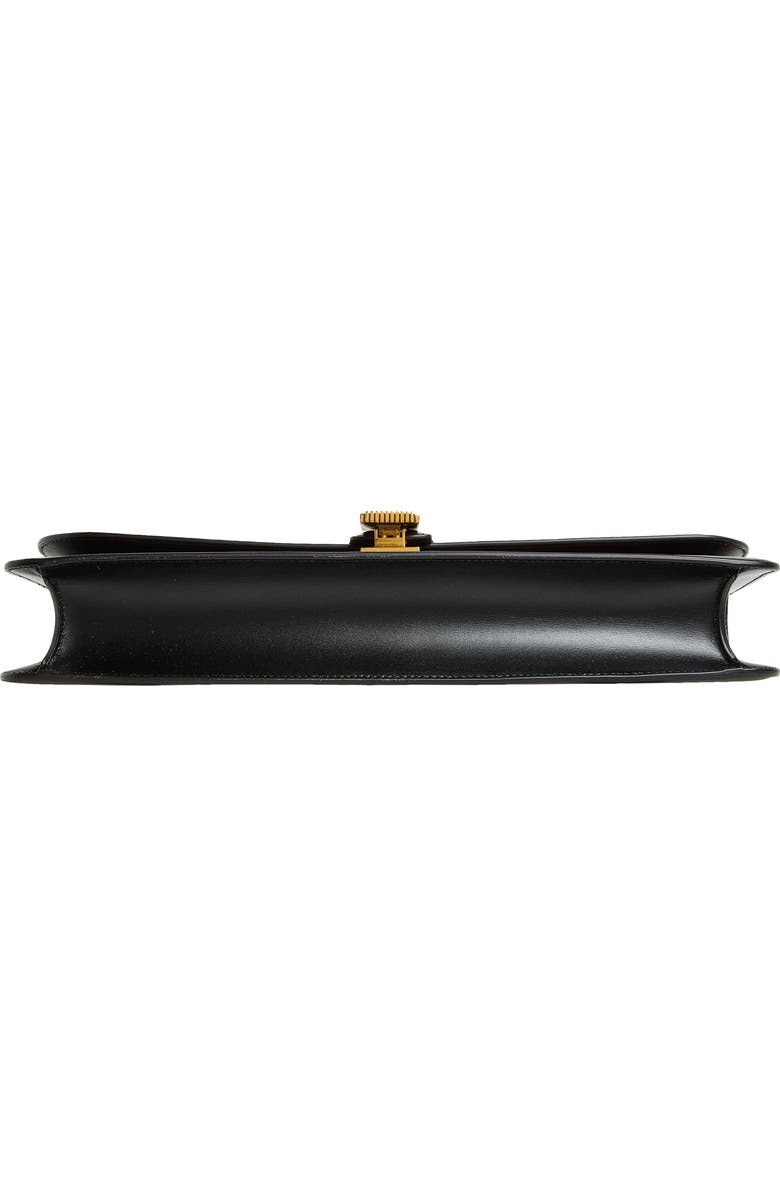 Khaite Blake Leather East/West Clutch, Alternate, color, Black