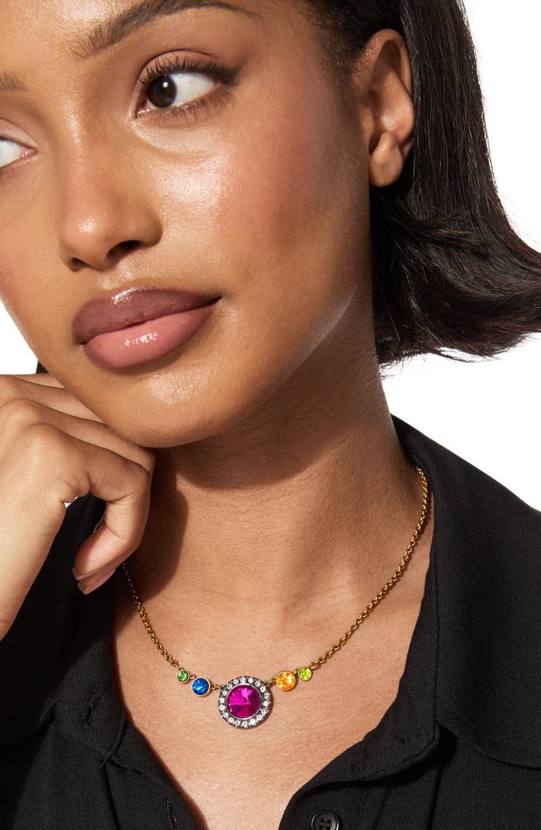 Kurt Geiger London Octavia Short Pendant Necklace, Alternate, color, Two Tone