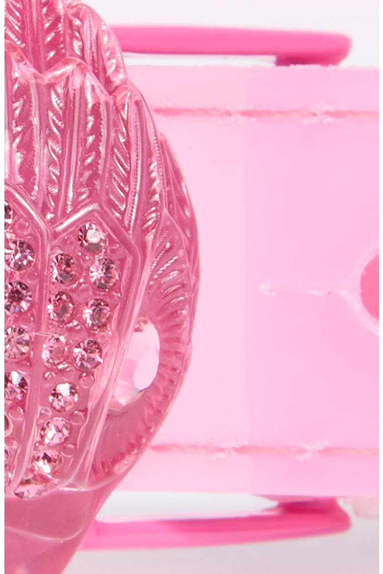 Crystal Eagle Buckle Belt, Alternate, color, PINK MULTI