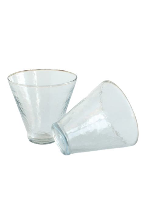 Handblown Hammered Dessert Cup - Set of 4