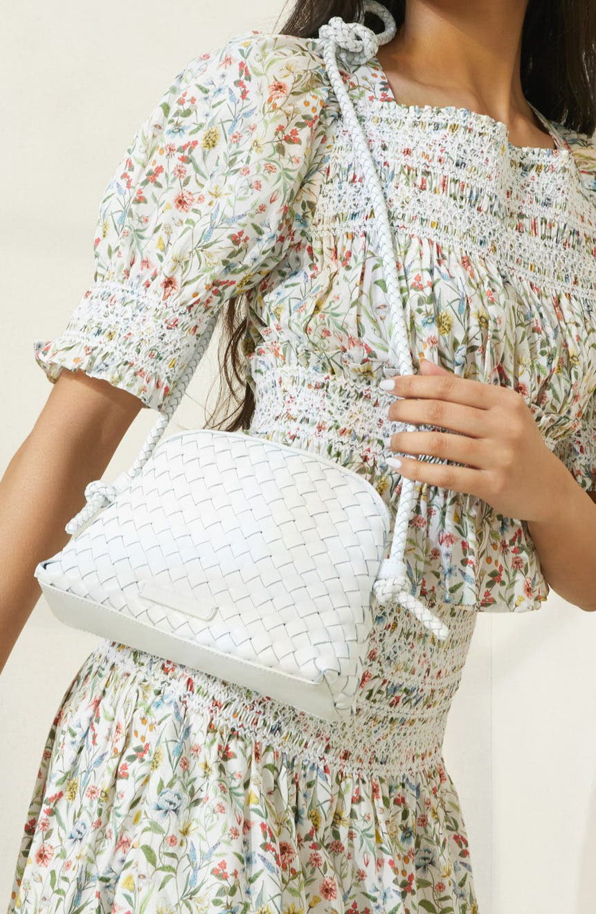 Loeffler Randall Rayne Woven Leather Shoulder Bag (Women) | Nordstromrack