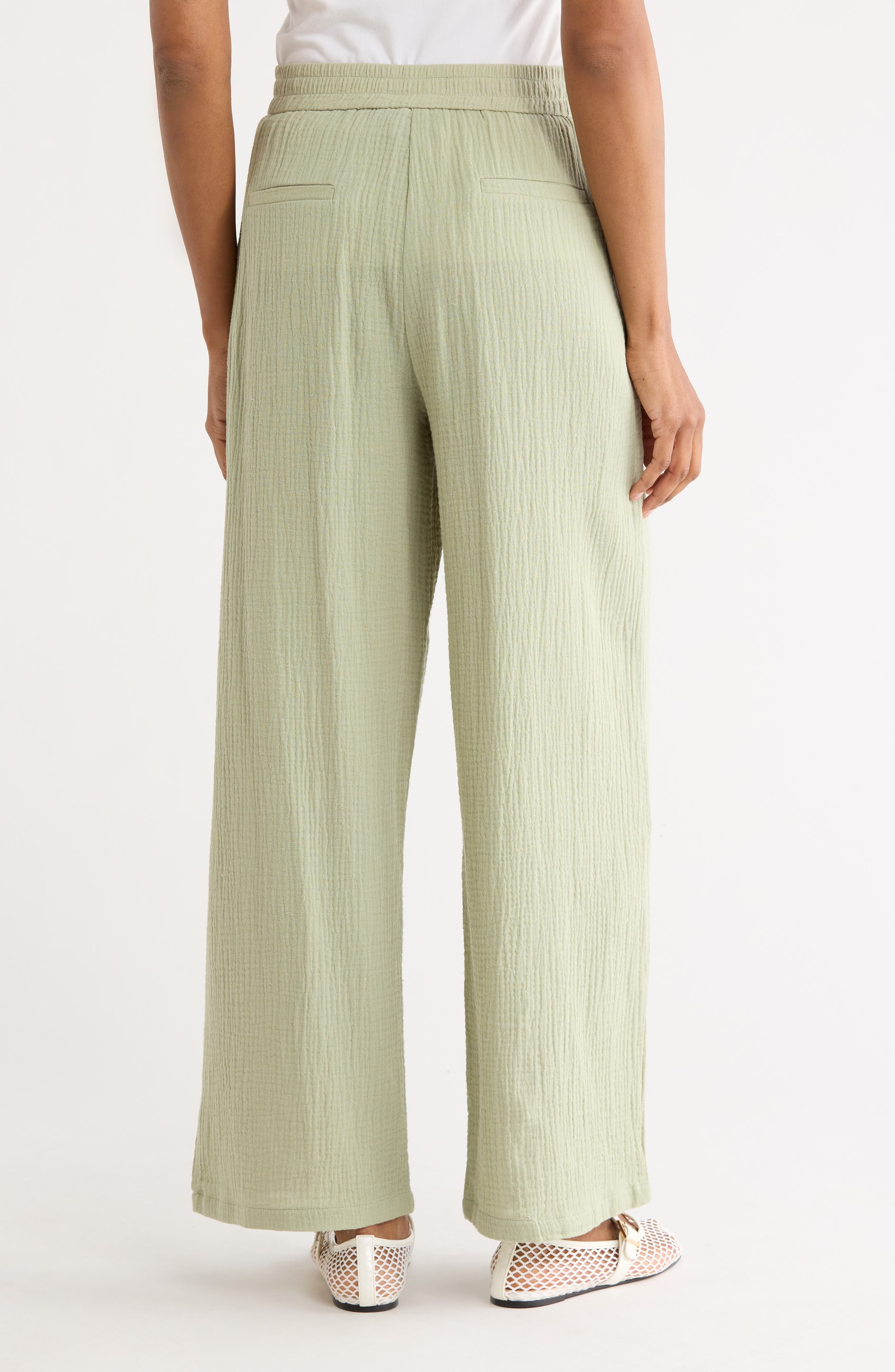 Aymie Cotton Gauze Pull-On Pants - image 2