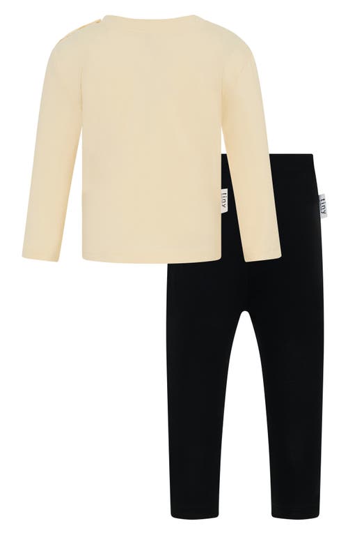 Tiny By Tiny Tribe Smiling Check Graphic T-shirt & Pants Set In Multi