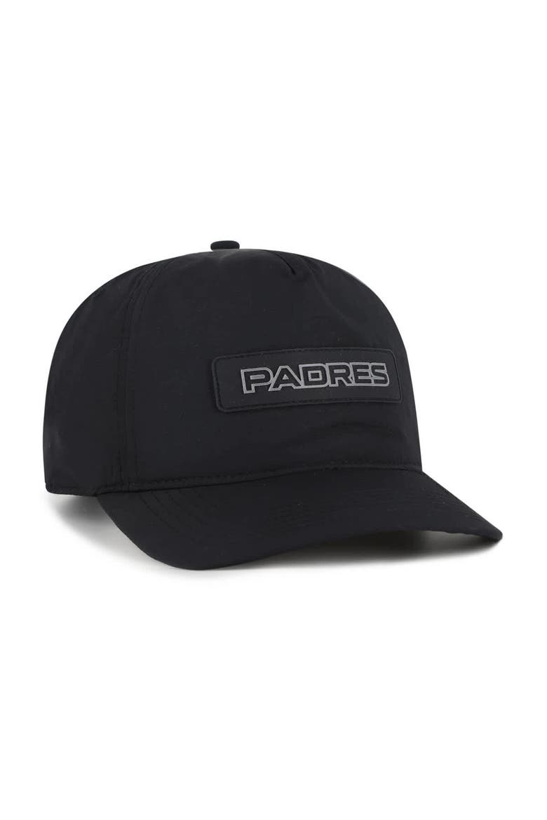 Men's '47 Black San Diego Padres Quiet Outdoors Hitch Adjustable Hat, Alternate, color, Black