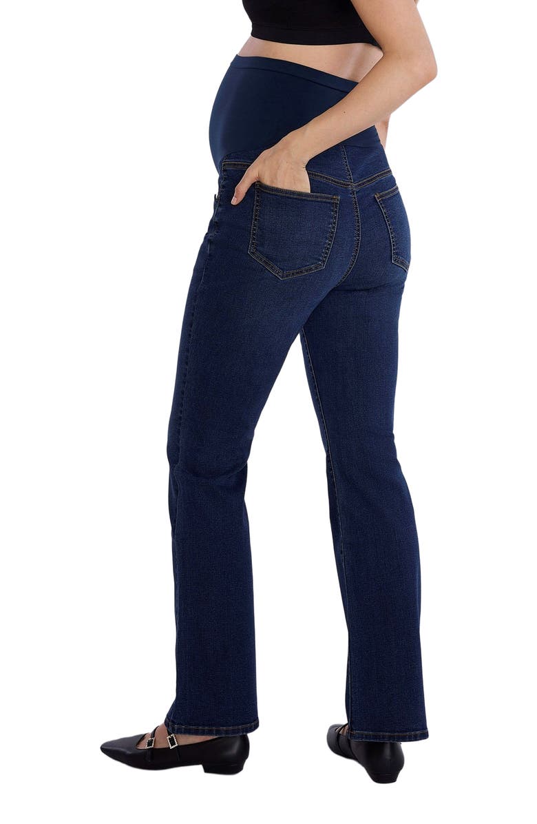 MOTHERHOOD MATERNITY Super Stretch Secret Fit Over The Belly Bootcut Jeans, Alternate, color, 
