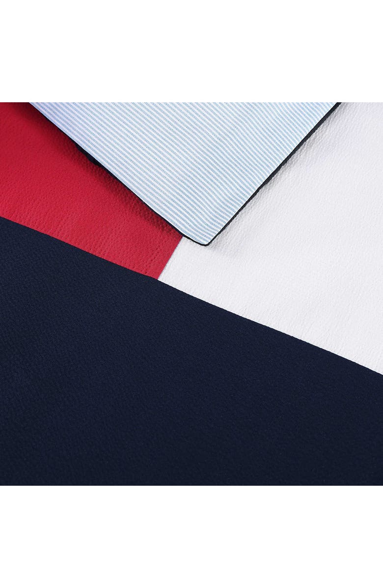 Tommy Hilfiger Iconic Anniversary Seersucker Comforter & Shams Set, Alternate, color, Navy Blue/ Red/ White