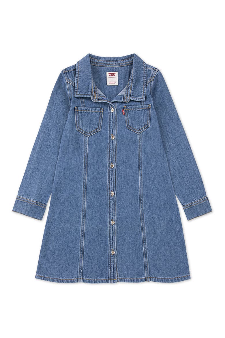Western Denim Shirtdress, Main, color, DREW ME IN