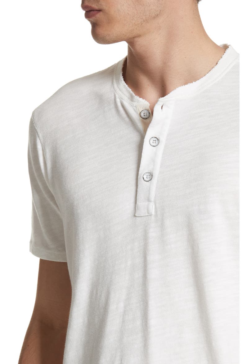 Classic Short Sleeve Flame Henley, Alternate, color, WHITE