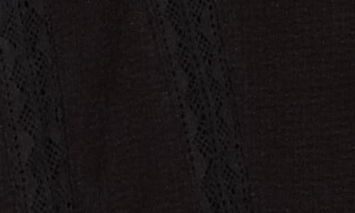 Amuse Society It's Showtime Knit Button-up Shirt In Black