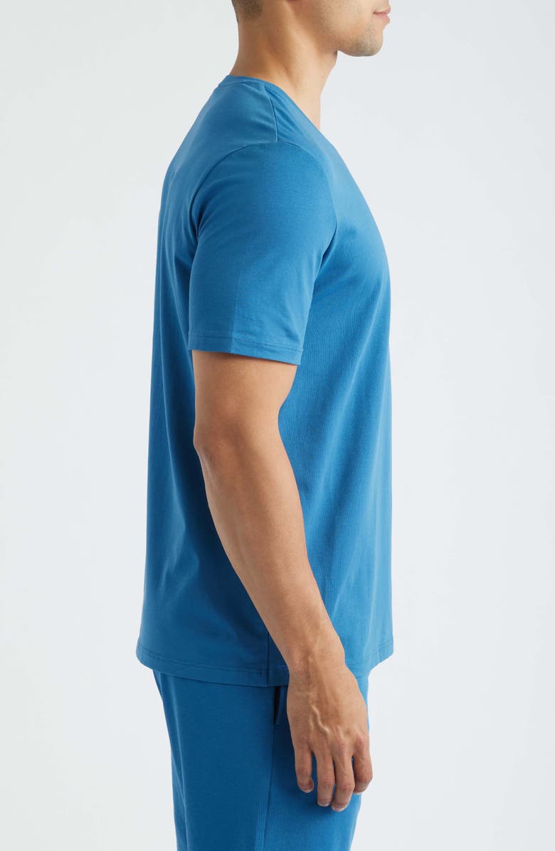 BOSS Mix Match Stretch Cotton Pajama T-Shirt, Alternate, color, Open Blue