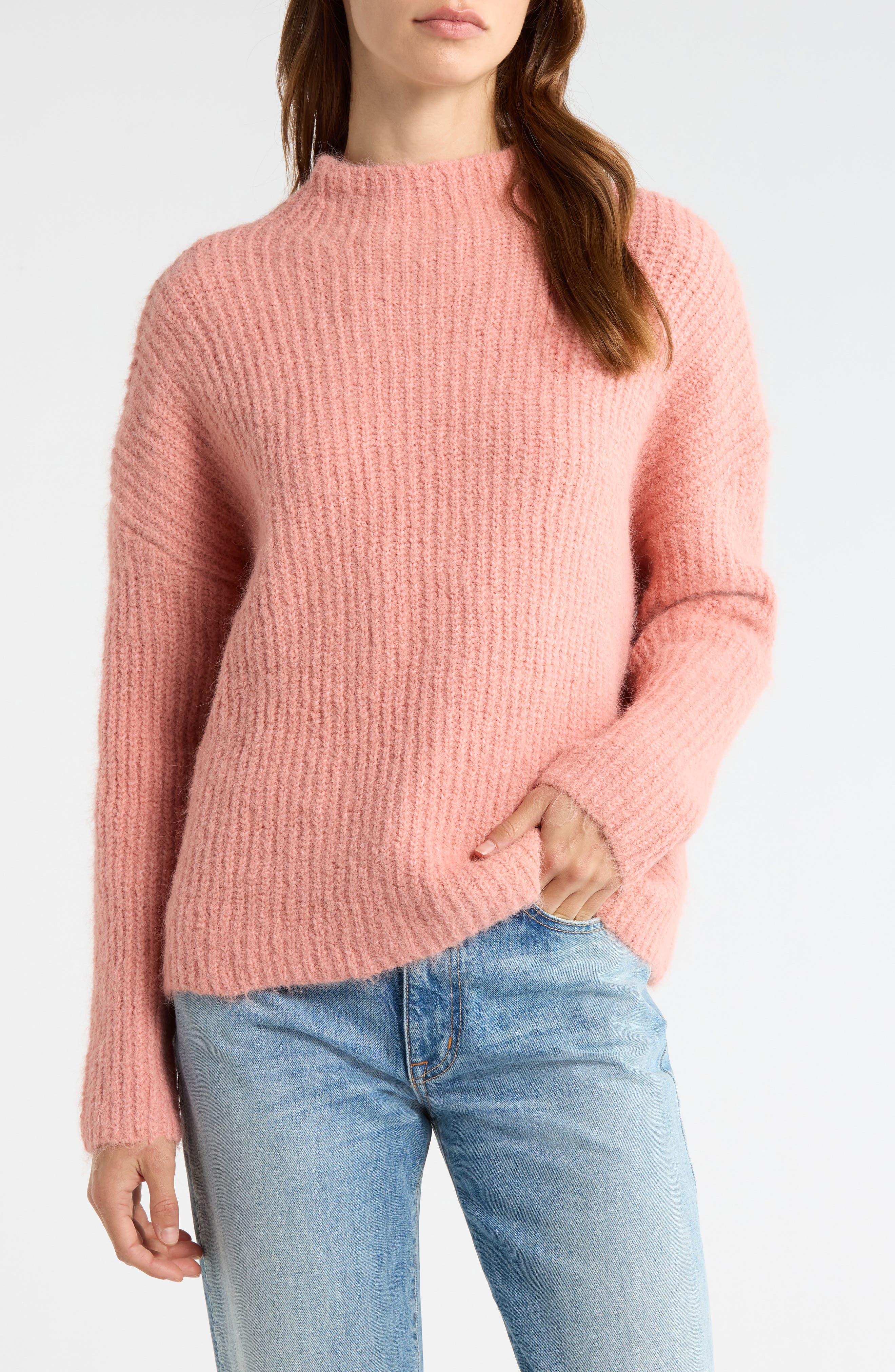 All in Favor Mock Neck Sweater