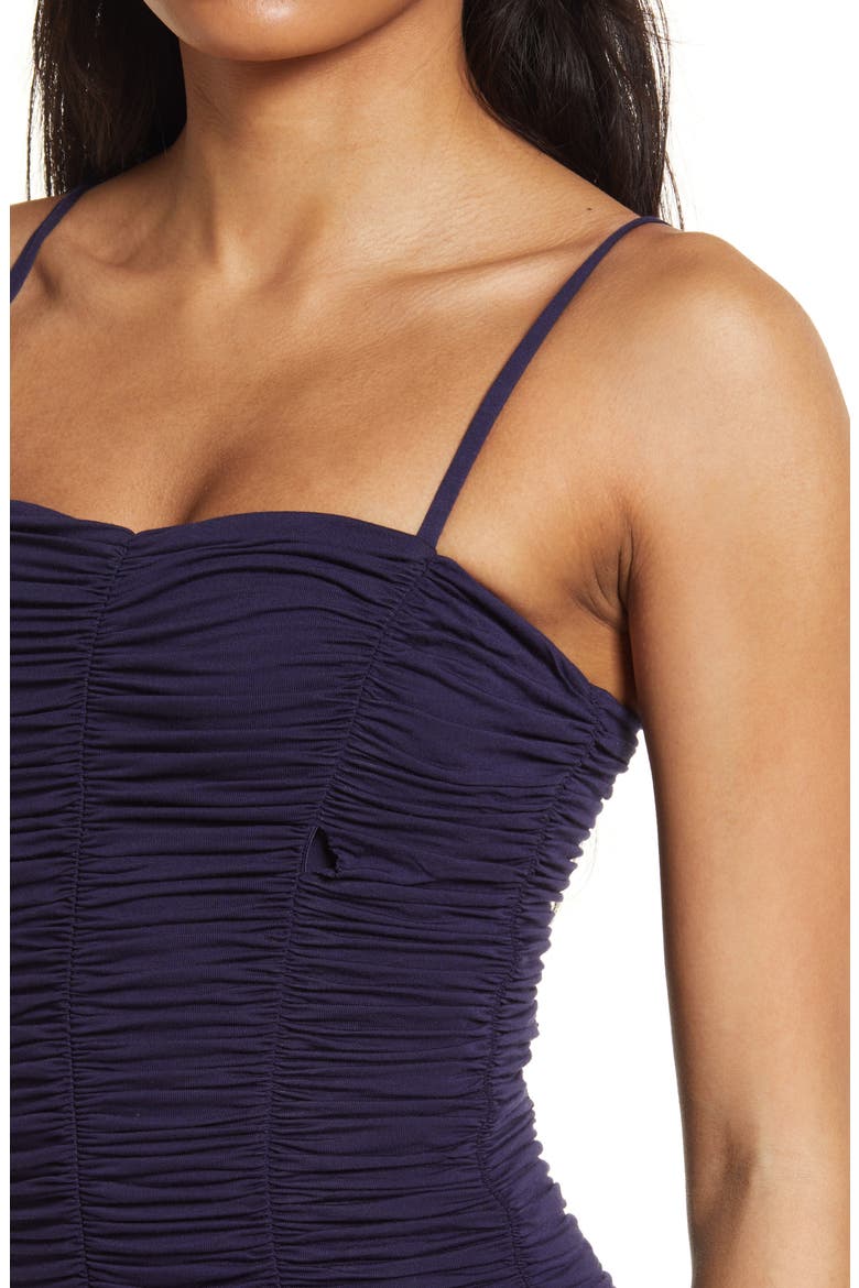 Ruched Jersey Dress, Alternate, color, NAVY