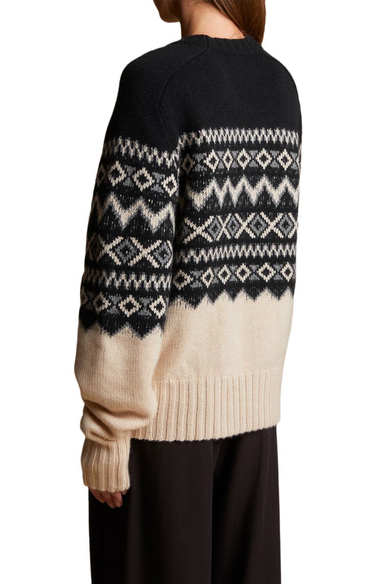 Khaite Mae Fair Isle Cashmere Sweater, Alternate, color,