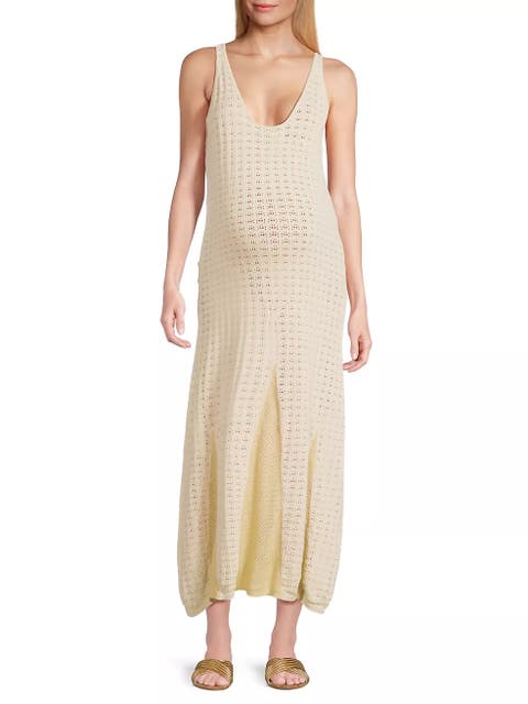 Naomi Pointelle Maxi Dress