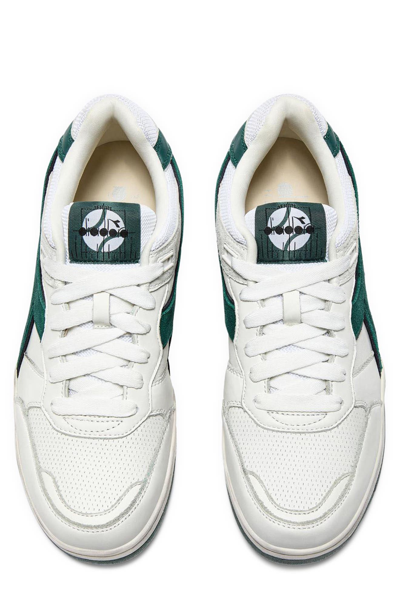 Diadora B560 Used Sneaker, Alternate, color, White/ Bistro Green