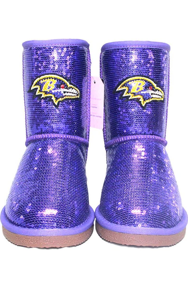 CUCE Women's Cuce Baltimore Ravens Sequin Boots, Alternate, color,