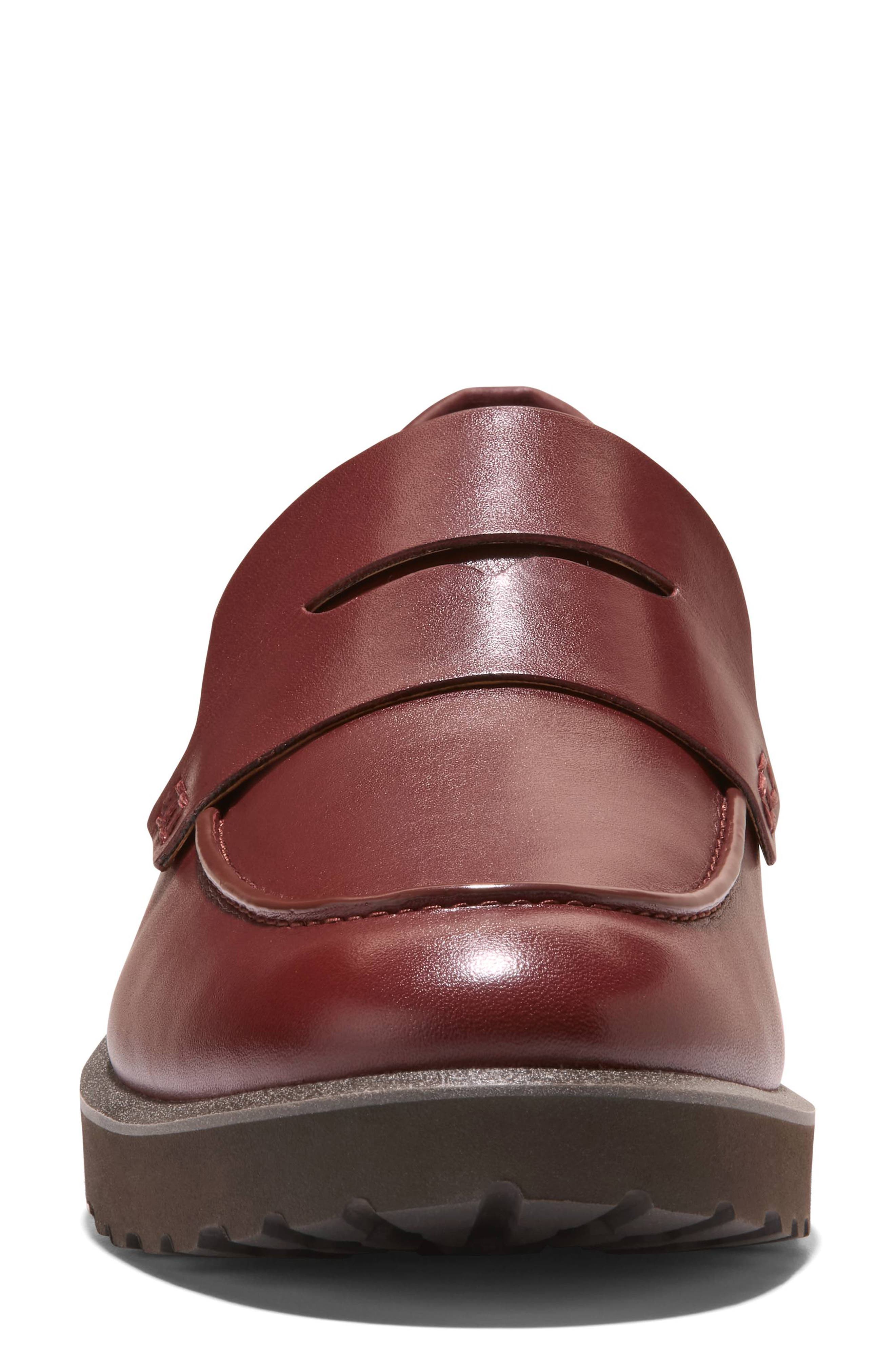 Gwendolyn Penny Loafer, Alternate, color, CH MAHOGANY WP LEATHER