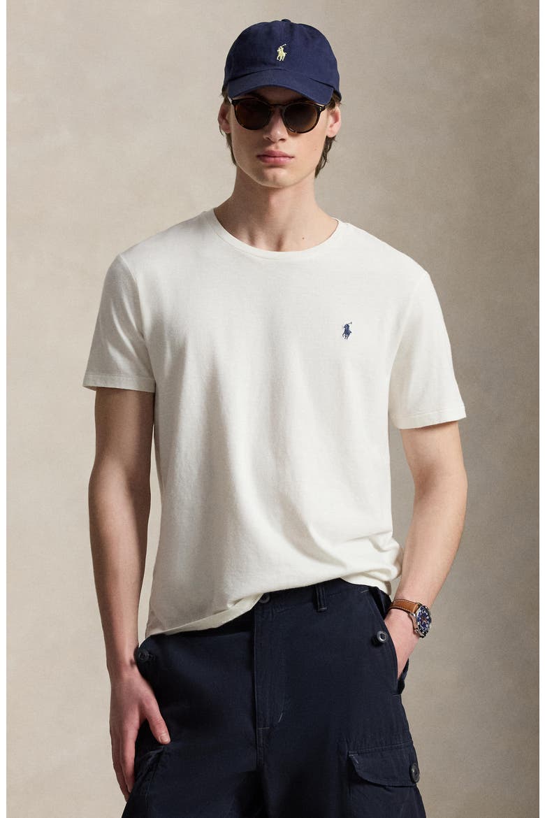 Standard Fit Cotton & Linen T-Shirt, Alternate, color, NEVIS