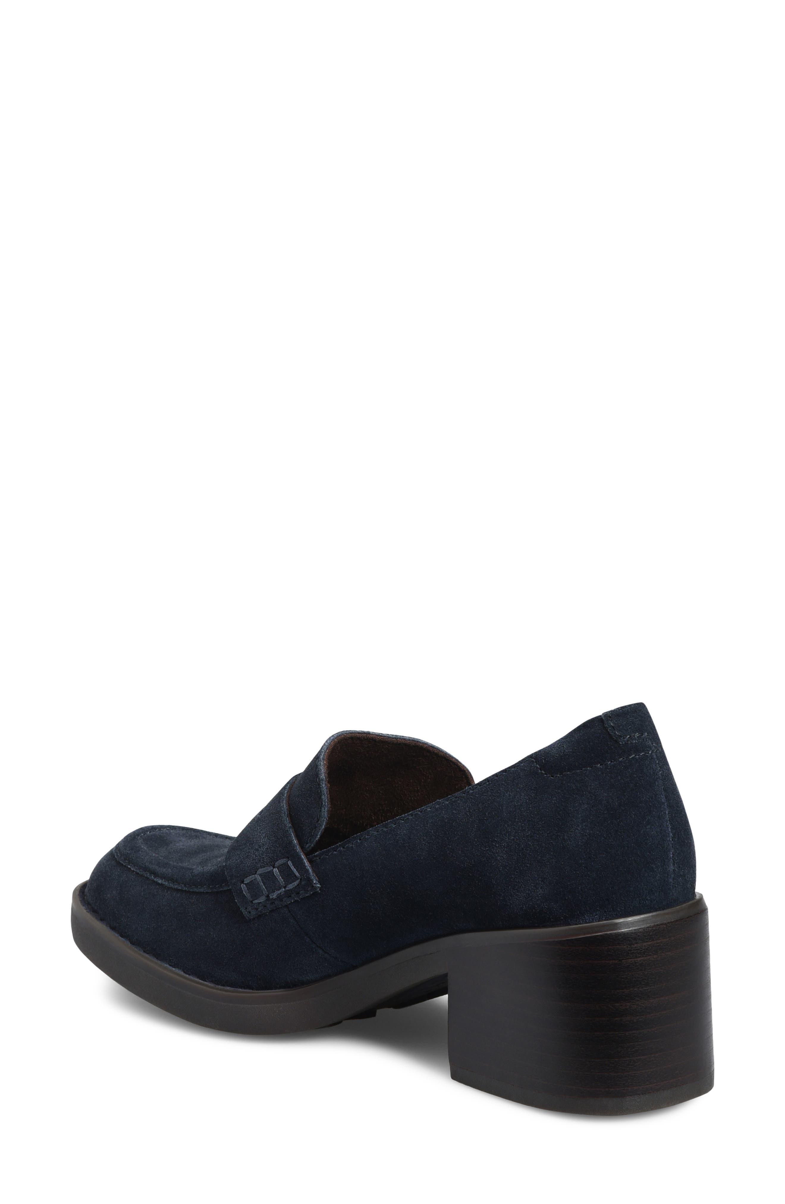 Valeria Loafer, Alternate, color, NAVY SUEDE