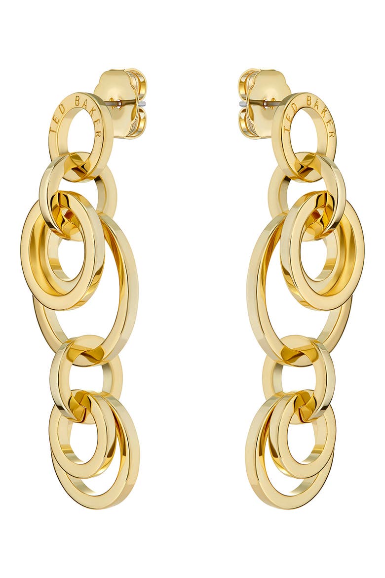 Huliet Drop Earrings, Alternate, color, GOLD TONE