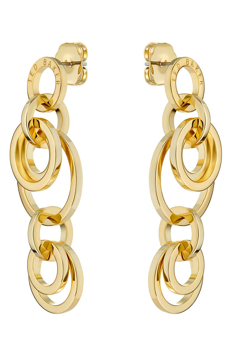 Ted Baker London Huliet Drop Earrings, Alternate, color, Gold Tone