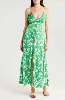 Poupette St Barth Denise Print Cover-Up Maxi Dress