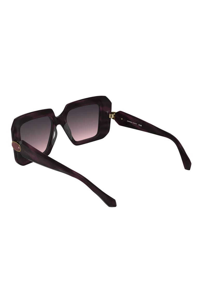 Brooke 54mm Square Sunglasses, Alternate, color, STRIPED CYCLAMEN