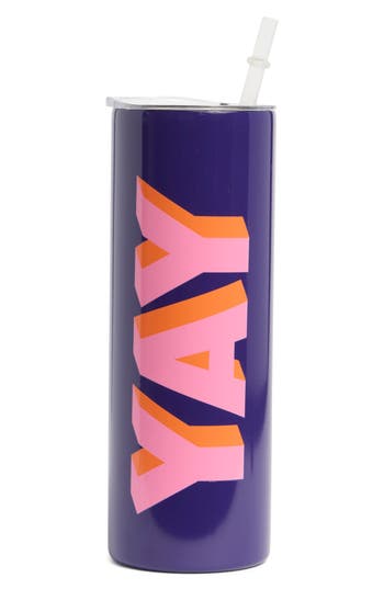 Creative Brands Yay Skinny Tumbler In Blue