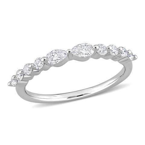 5/8 CTW Lab-Grown Diamond Semi Eternity Ring