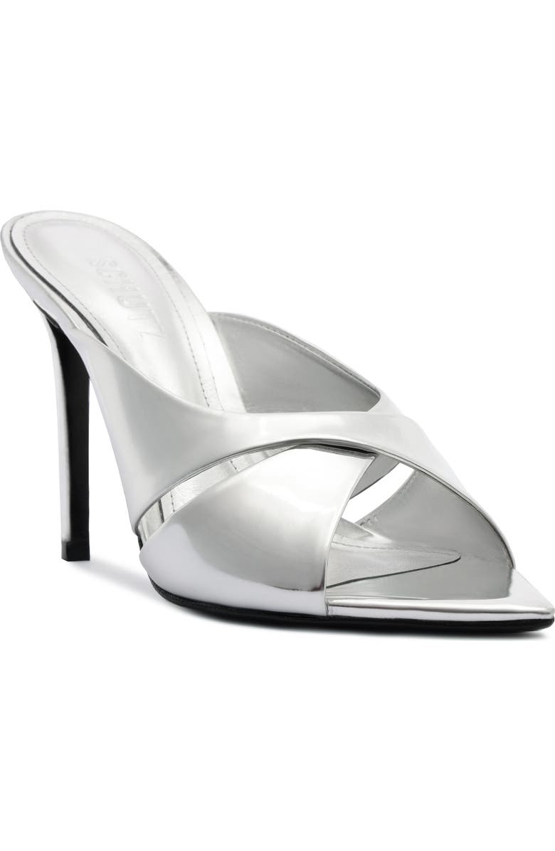 Schutz Maxine Mule, Main, color, Silver