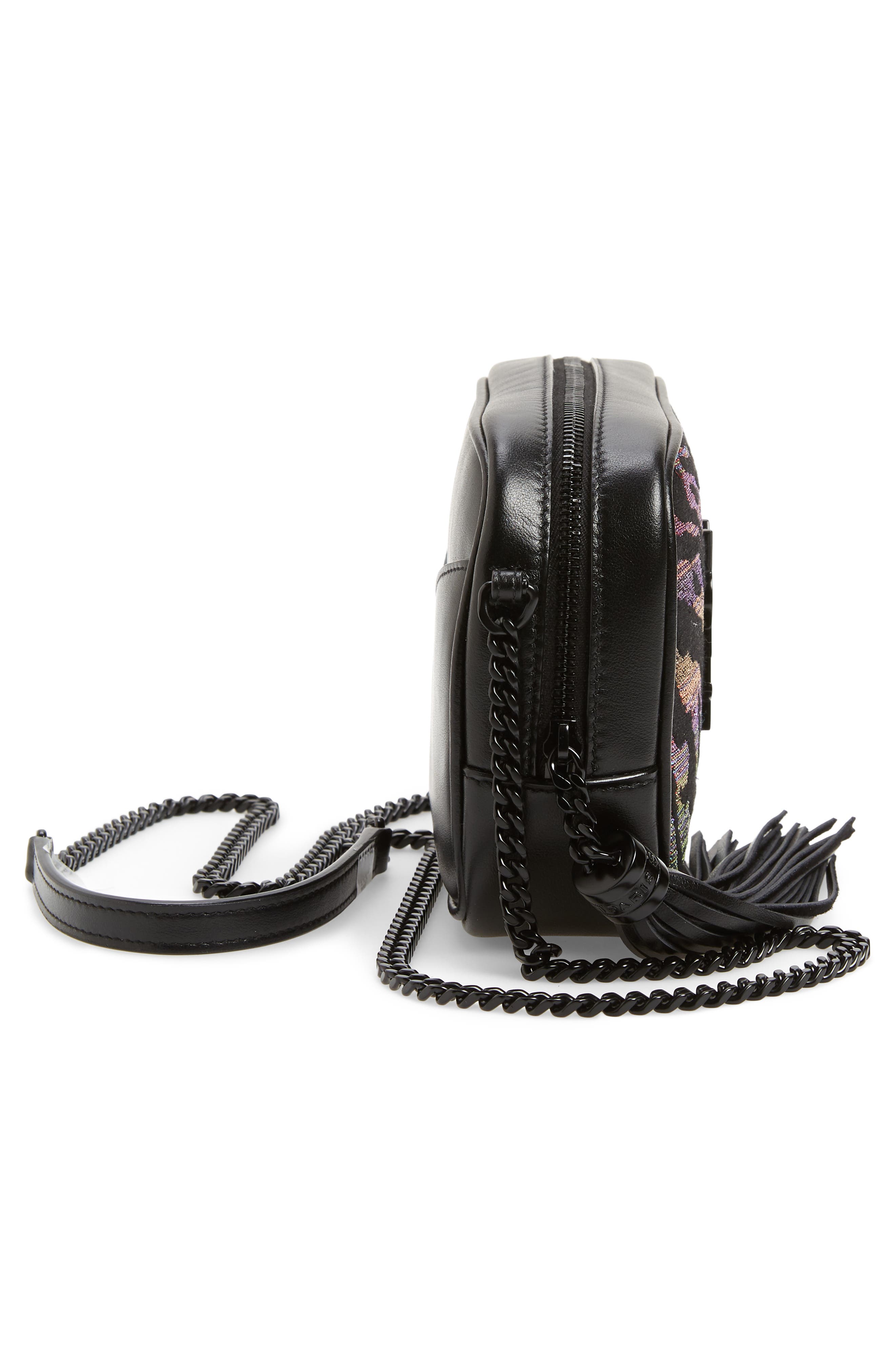 Saint Laurent Mini Lou Tiger Stripe Camera Bag, Alternate, color, 