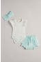  Ivory Flowers- Teal