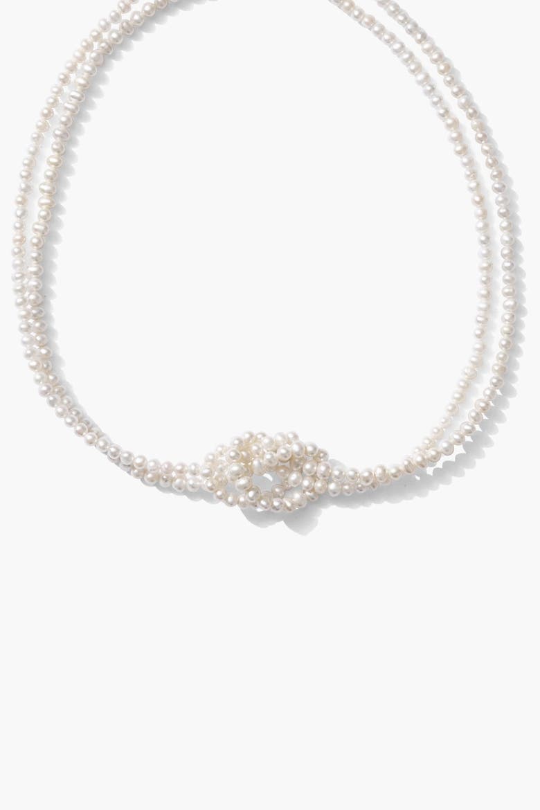 Freshwater Pearl Layered Statement Necklace, Main, color, Metallic Gold