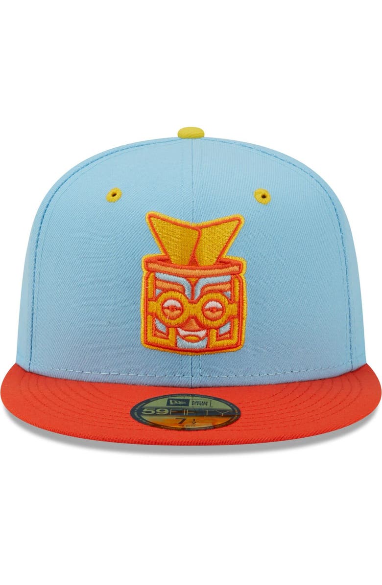 New Era Men's New Era Light Blue/Orange Rayados de Winston-Salem Copa De La Diversion 59FIFTY Fitted Hat, Alternate, color, Blue