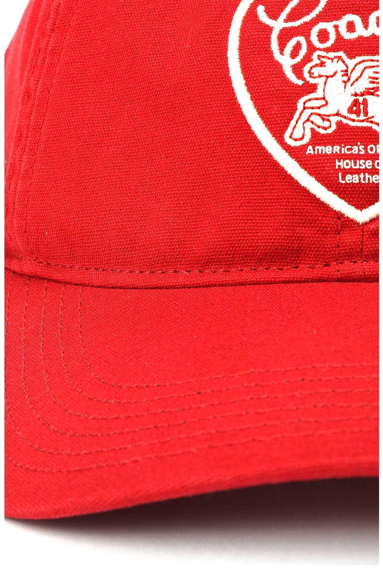 Peggy Heart Patch Cotton Twill Baseball Cap, Alternate, color, RED CHALK