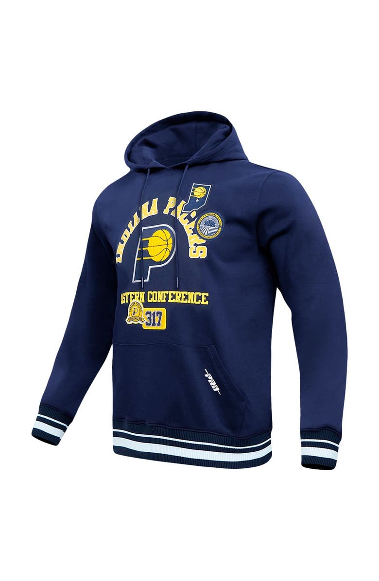PRO STANDARD Men's Pro Standard Navy Indiana Pacers Area Code Pullover Hoodie, Alternate, color, Navy