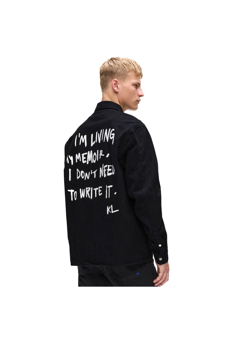 Men's Karlism Overshirt, Alternate, color, Black/Black